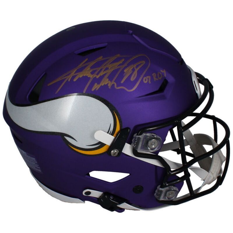 Adrian Peterson Autographed "07 OROY" Vikings SpeedFlex Authentic Helmet Beckett