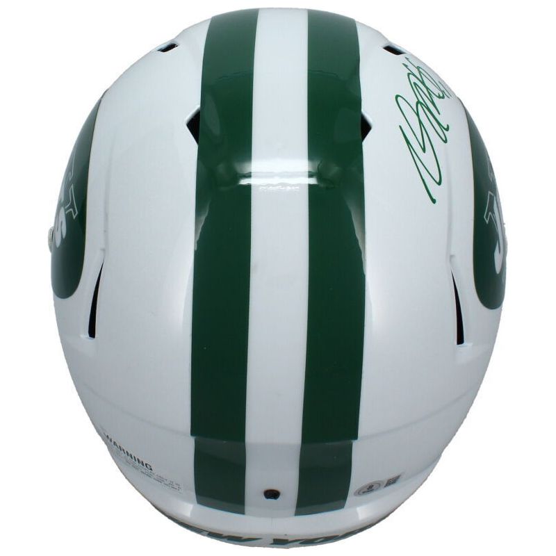 Davante Adams Autographed New York Jets 2024 Alt. Full Size Speed Helmet Beckett