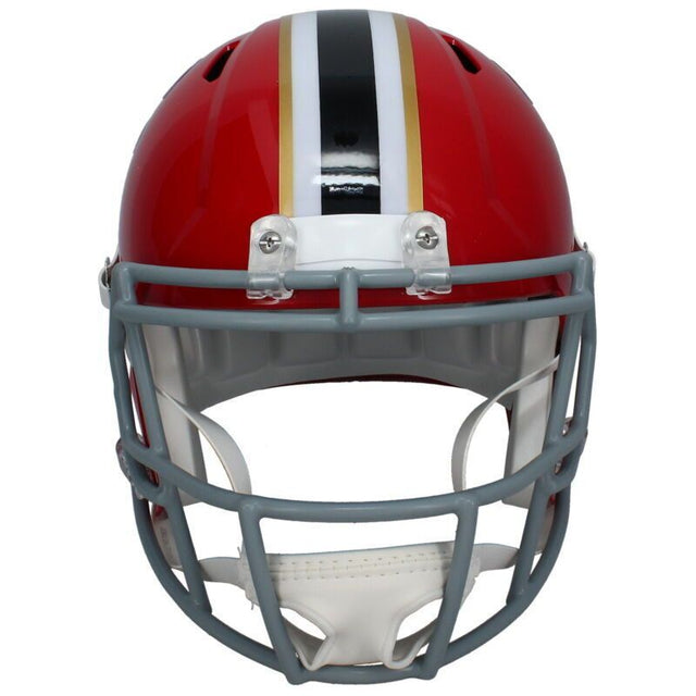 Michael Penix Jr. Autographed Falcons Throwback Full Size Speed Helmet Beckett