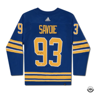Matt Savoie Autographed Authentic Buffalo Sabres Adidas Royal Jersey UDA