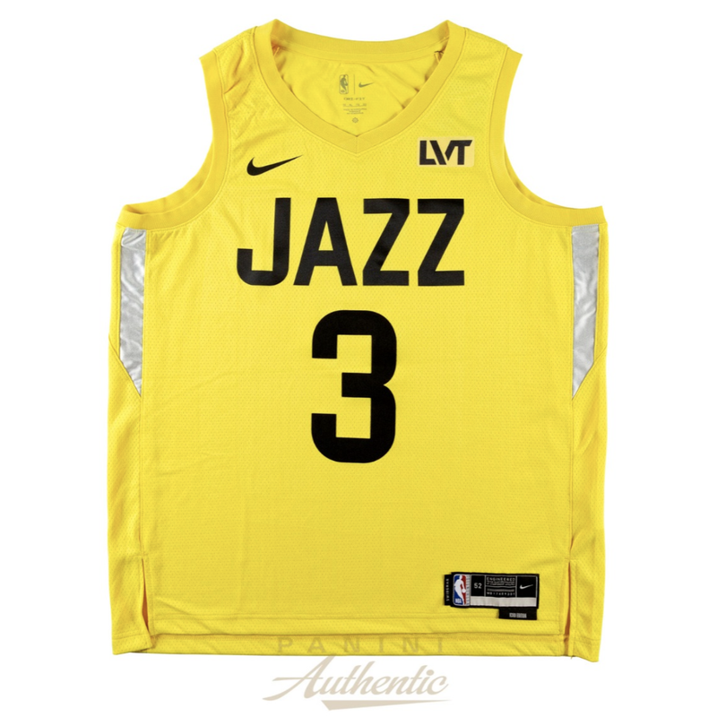 Keyonte George Autographed Utah Jazz Yellow Nike Remix Swingman Jersey Panini