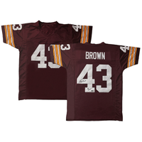 Larry Brown of the Redskins Autographed "72 MVP" Custom #43 Jersey Beckett