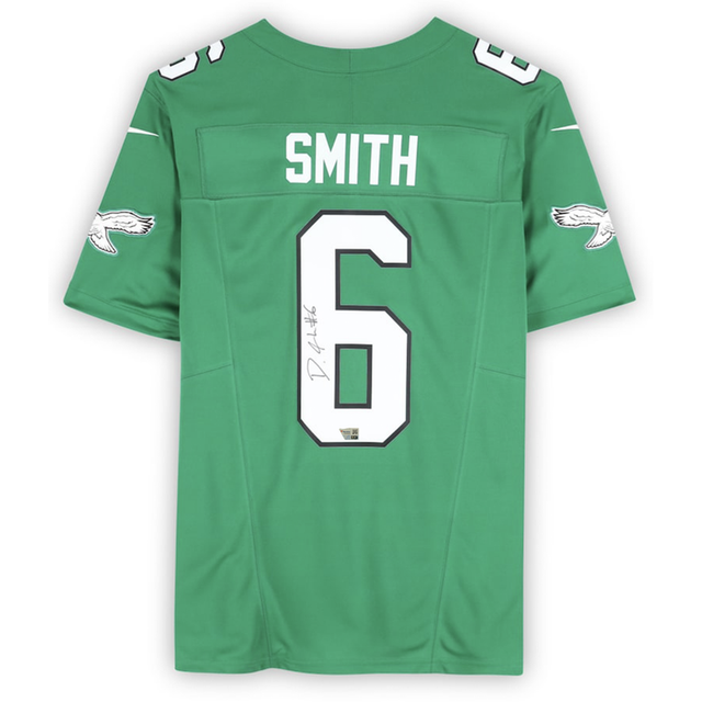Devonta Smith Autographed Eagles Kelly Green Nike Limited Jersey Fanatics