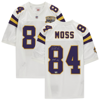 Randy Moss Autographed "HOF 18" Vikings Authentic M&N Jersey Fanatics