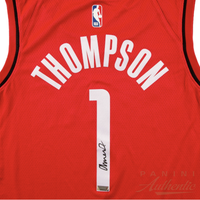 Amen Thompson Autographed Houston Rockets Red Nike Swingman Jersey Panini