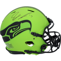 Jaxon Smith-Njigba Autographed Seattle Seahawks 'RAVE' Authentic Speed Helmet Fanatics