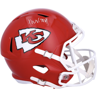 Xavier Worthy Autographed Kansas City Chiefs Full Size Speed Helmet Fanatics