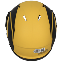 Marshall Faulk Autographed Los Angeles Rams RAVE Mini Speed Helmet Beckett