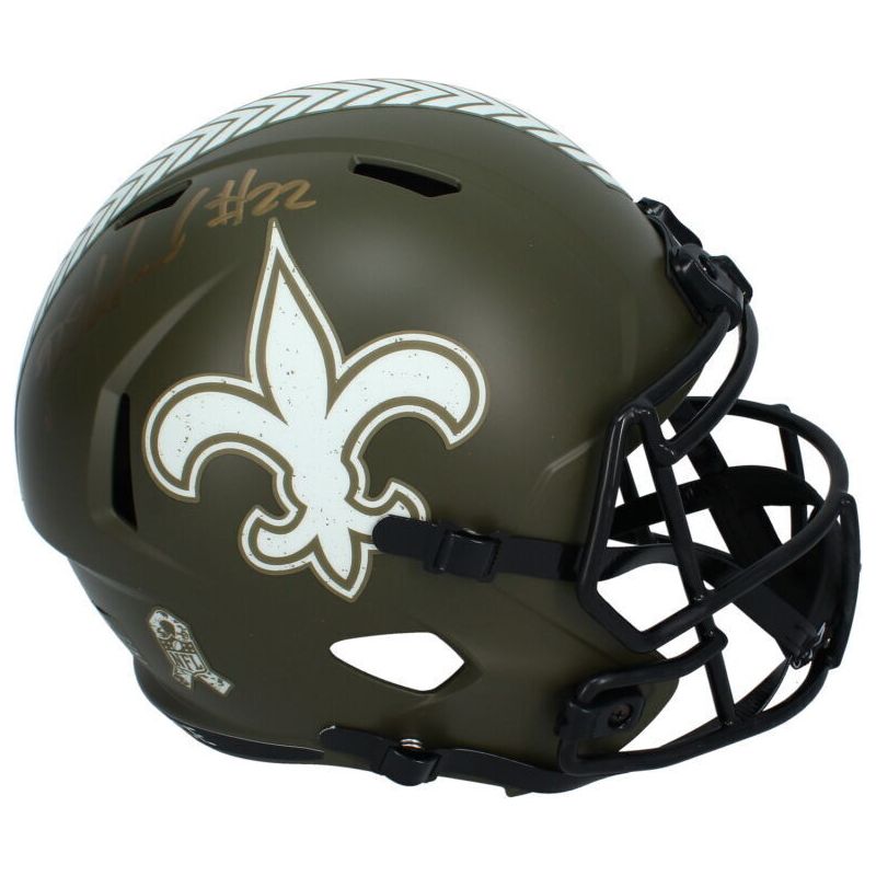 Rashid Shaheed Autographed New Orleans Saints 2022 STS Full Size Speed Helmet Beckett