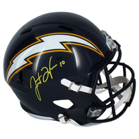 Justin Herbert Autographed Chargers 1988-06 Throwback Full Size Helmet Fanatics