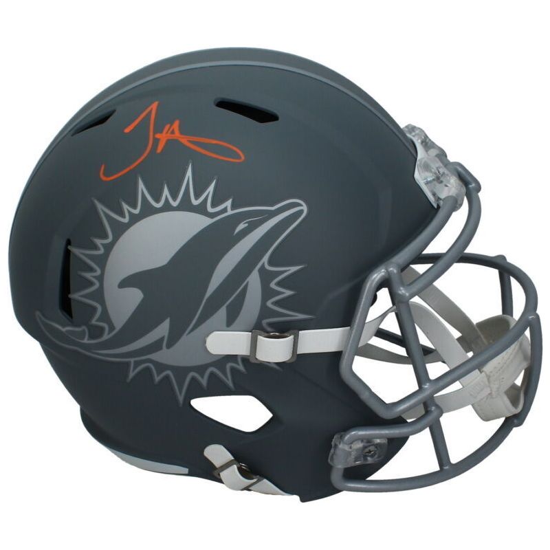 Tyreek Hill Autographed Miami Dolphins Slate Full Size Speed Helmet Beckett