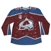 Colorado Avalanche Team Autographed (Makar) Burgundy SC Jersey Fanatics LE 100