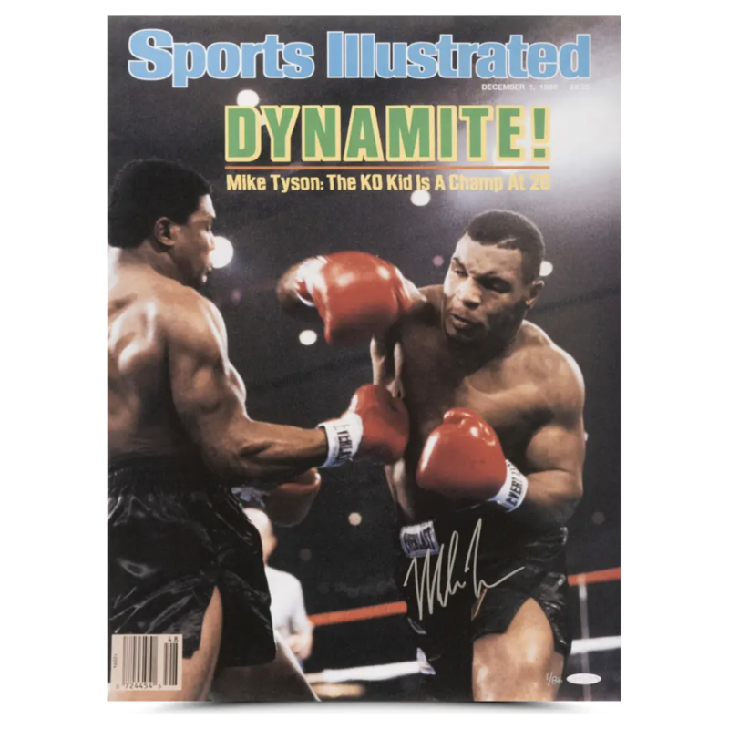 Mike Tyson Autographed SI Cover Dec 1st, 1986 "WBC Heavyweight Title" UDA LE 86