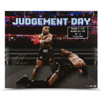 Mike Tyson Autographed "86 Young Champ" 24x20 Photo UDA LE 125