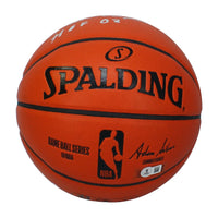Hakeem Olajuwon Autographed "HOF 08" Spalding I/O Basketball Beckett