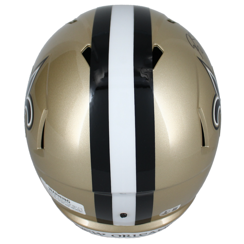 Rashid Shaheed Autographed New Orleans Saints Full Size Speed Helmet Beckett