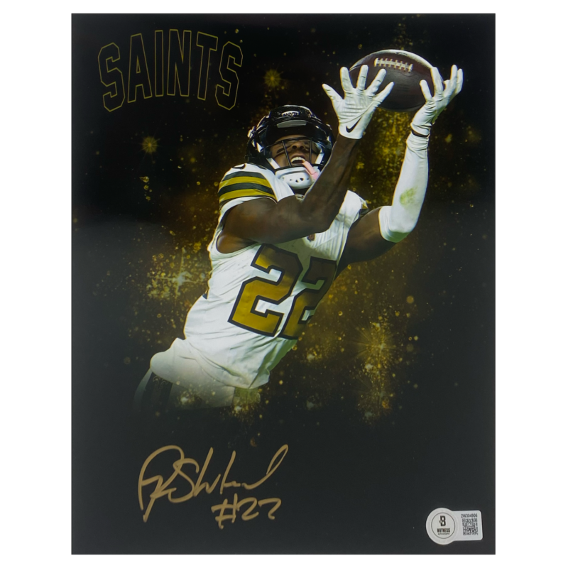 Rashid Shaheed Autographed New Orleans Saints "Over The Shoulder Catch" 8" x 10" Photo Beckett