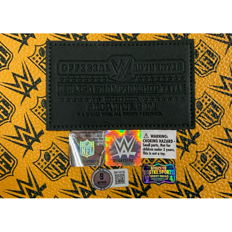 Brett Favre Autographed Green Bay Packers Championship Belt Beckett