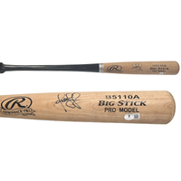 Omar Vizquel Autographed Rawlings Adirondack Pro Model Blonde Bat Beckett