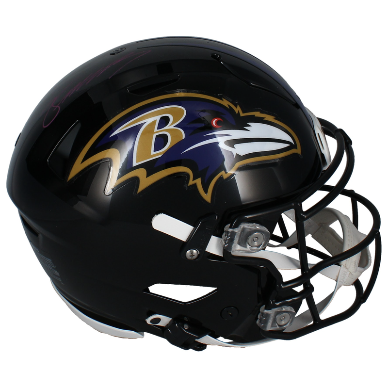 Zay Flowers Autographed Baltimore Ravens Authentic Speedflex Helmet Beckett