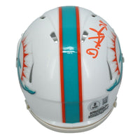De'Von Achane Autographed Miami Dolphins Mini Speed Helmet Beckett