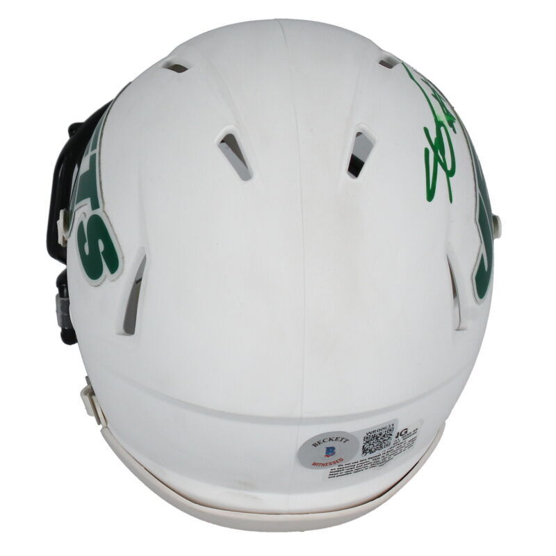 Ahmad "Sauce" Gardner Autographed New York Jets Speed White Matte Mini Helmet Beckett
