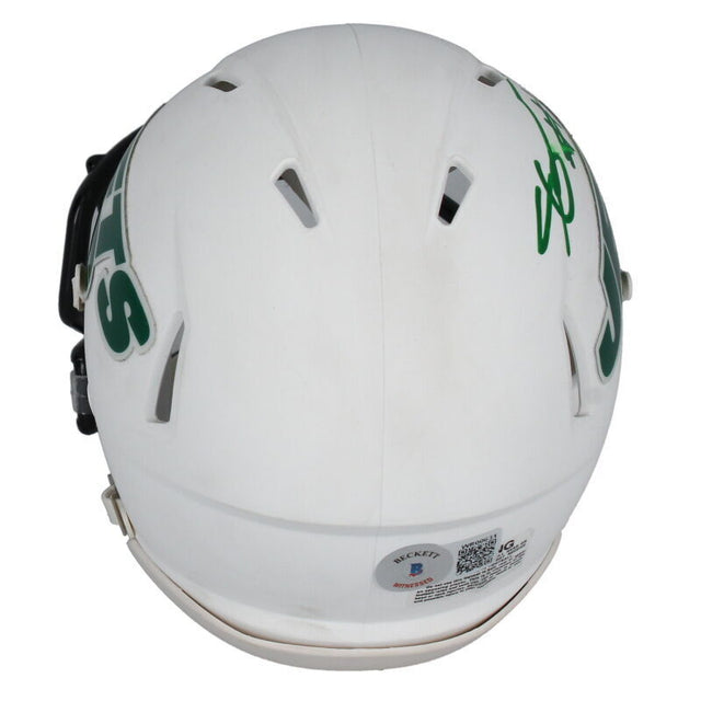 Ahmad "Sauce" Gardner Autographed New York Jets Speed White Matte Mini Helmet Beckett