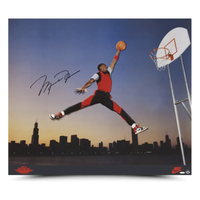 Michael Jordan Autographed Nike 35"x40" 'Air Time' Photo UDA
