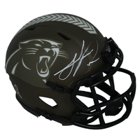 Julius Peppers Autographed Carolina Panthers STS Mini Speed Helmet Beckett