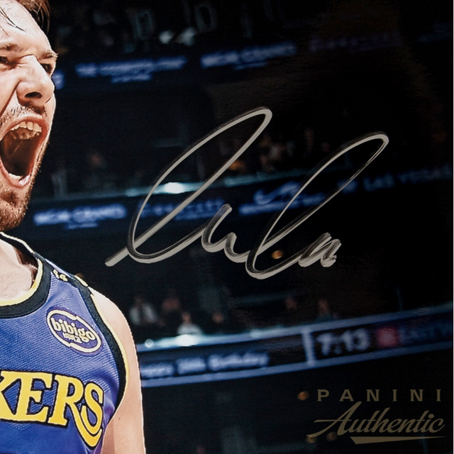 Luka Doncic Autographed Lakers "Lake Show" 16" x 20" Photo LE 177 Panini