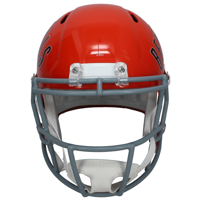 Ja'Marr Chase Autographed Bengals Throwback Full Size Speed Helmet Beckett