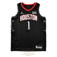 Amen Thompson Autographed Houston Rockets Statement Edition Swingman Jersey Panini