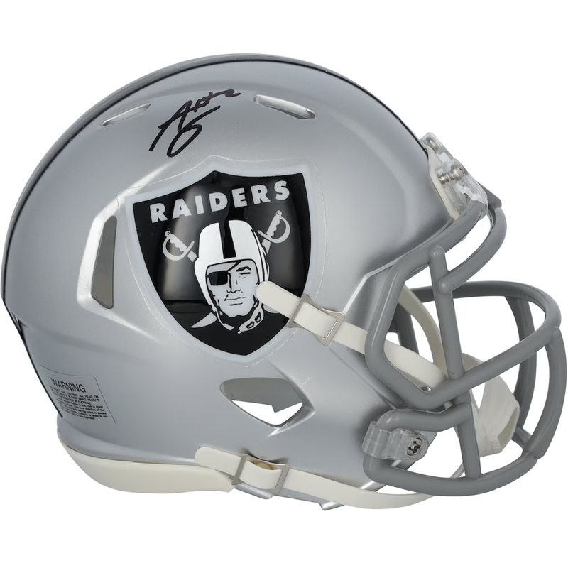 Ashton Jeanty Autographed Las Vegas Raiders Mini Speed Helmet Fanatics