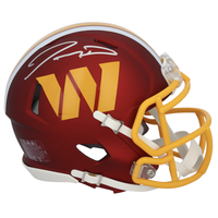 Jayden Daniels Autographed Washington Commanders 2025 Alternate Mini Speed Helmet Fanatics