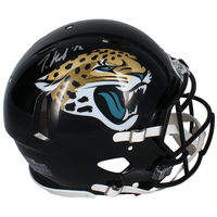Travis Hunter Autographed Jacksonville Jaguars Authentic Speed Helmet Fanatics