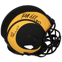 Kyren Williams / Puka Nacua Autographed Rams Eclipse Authentic Helmet Fanatics