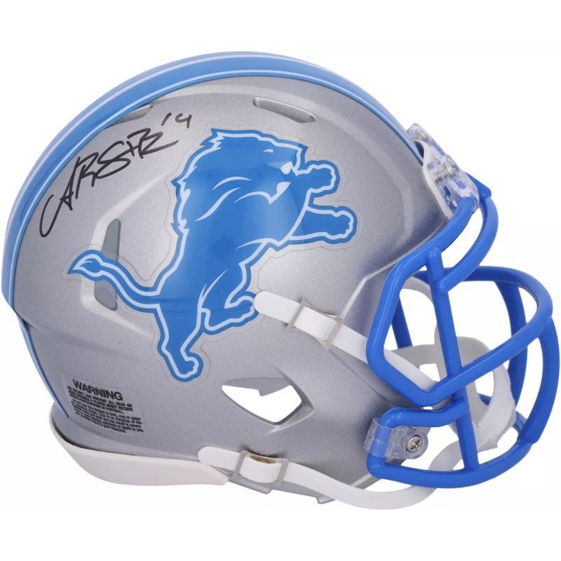 Amon-Ra St. Brown Autographed Detroit Lions Mini Speed Helmet Fanatics