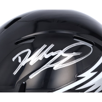 Dallas Goedert Autographed Eagles Alternate Black Speed Mini Helmet Fanatics