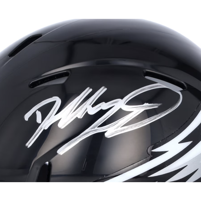 Dallas Goedert Autographed Eagles Alternate Black Speed Mini Helmet Fanatics