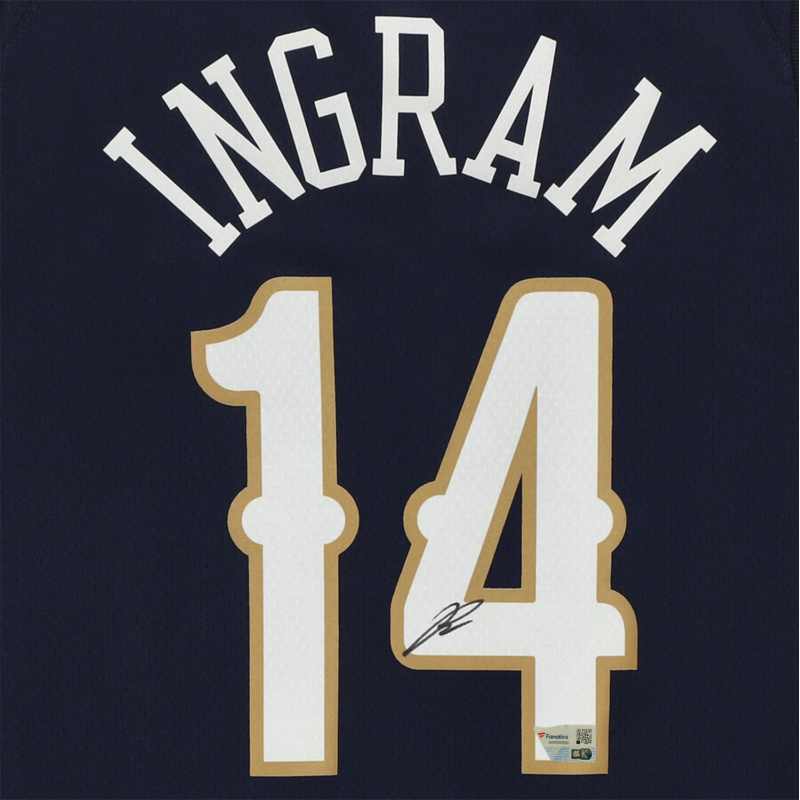 Brandon Ingram Autographed New Orleans Pelicans Nike Navy Jersey Fanatics