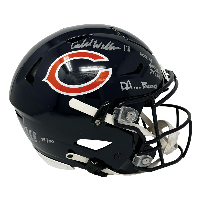 Caleb Williams Autographed "2024 #1 Pick" Chicago Bears Speedflex Helmet Fanatics LE 50