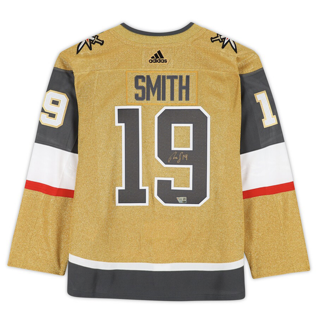 Reilly Smith Autographed Las Vegas Knights Authentic Adidas Gold Alternate Jersey Fanatics