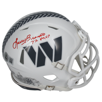 Larry Brown Autographed "72 MVP" Washington Commanders 2024 STS Mini Helmet Beckett