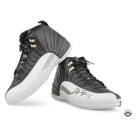 Michael Jordan Autographed Nike Air Jordan 12 Retro 'Playoffs' 2 Shoes UDA LE 23