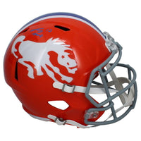 Bo Nix Autographed Denver Broncos Throwback Full Size Speed Helmet Beckett