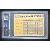 1963 TOPPS #537 1963 ROOKIE STARS ROOKIE RC PSA AUTHENTIC