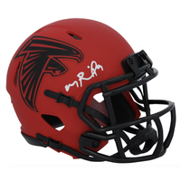 Michael Penix Jr. Autographed Atlanta Falcons 'RAVE' Mini Speed Helmet Fanatics