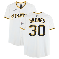 Paul Skenes Autographed Pittsburgh Pirates White Nike Elite Jersey Fanatics