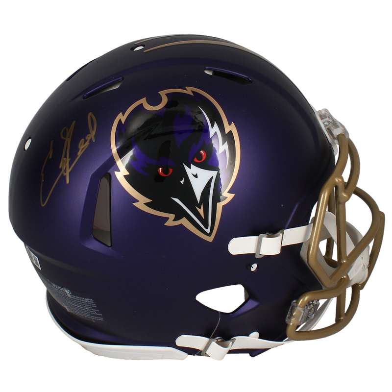 Ed Reed Autographed Ravens 2024 Alternate Authentic Speed Helmet Beckett