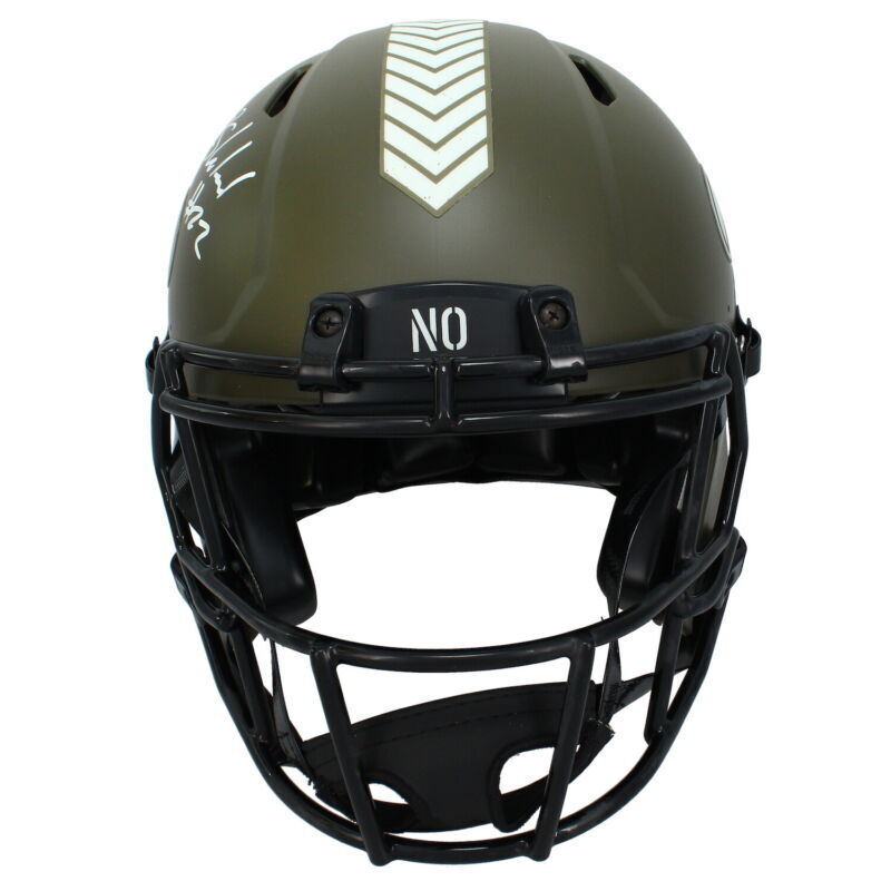 Rashid Shaheed Autographed (White) New Orleans Saints '22 STS Authentic Speed Helmet Beckett